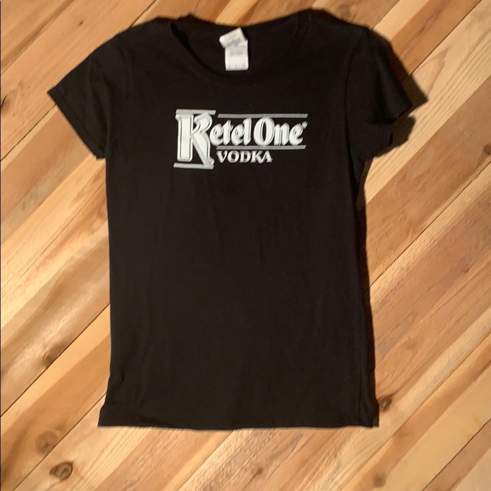Ketel One vodka black tee.